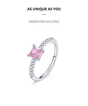 Anel Rosa do Amor – Prata 925